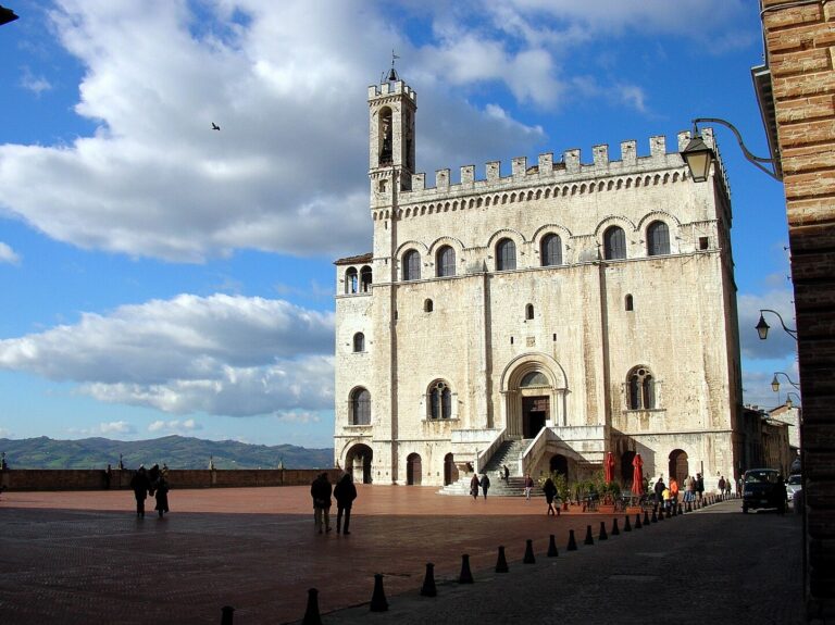palazzo dei consoli sits at the heart of the spectacular town of Gubbio