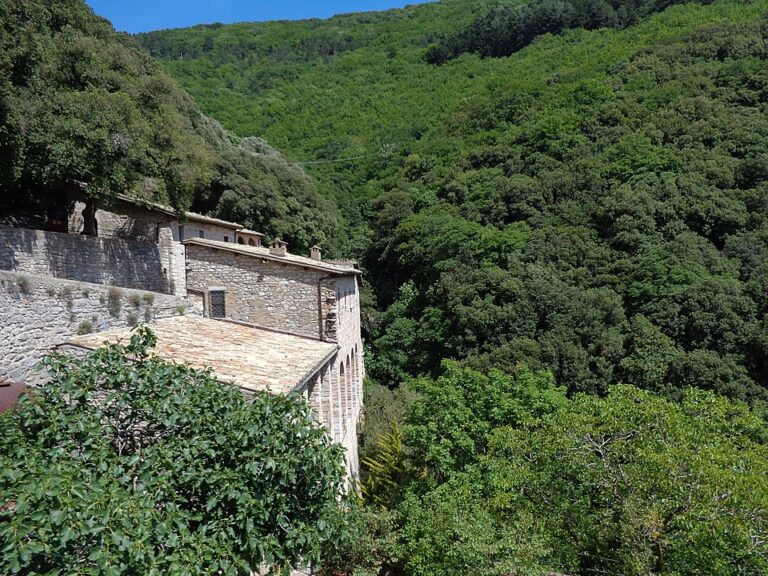 the franciscan refuge of eremo delle carceri outside assisi