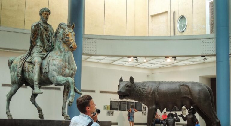 the equestrian statue of marcus aurelius