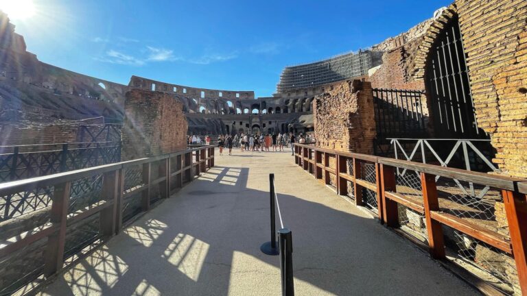 path to colosseum arena floor