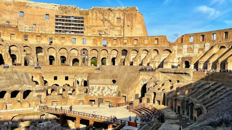 Colosseum view of arena floor