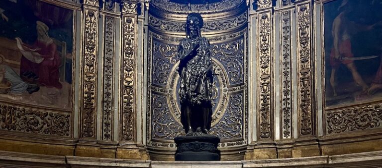 donatello worked extensively in siena, including producing this fascinating sculpture of saint john