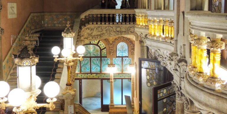 palau musica staircase barcelona