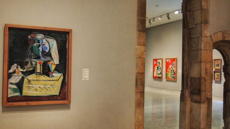 view into the picasso museum in barcelona