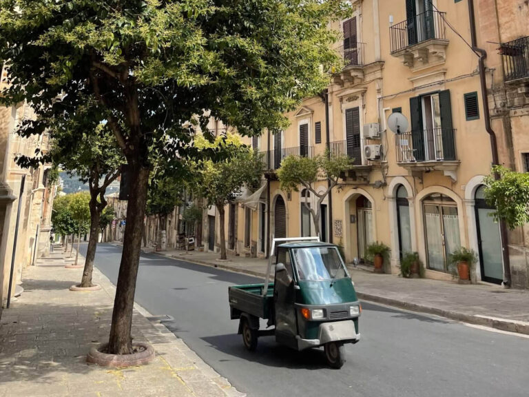 the characteristic center of ragusa in sicily