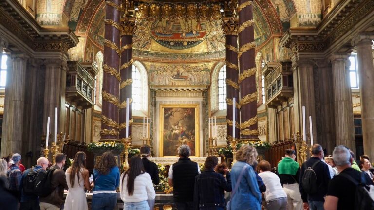 the altar of santa maria maggiore in rome