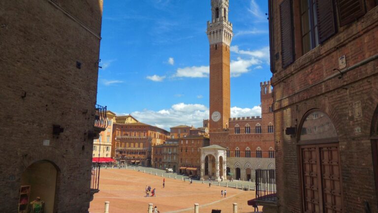 spectacular piazza del campo is at the heart of sienese life