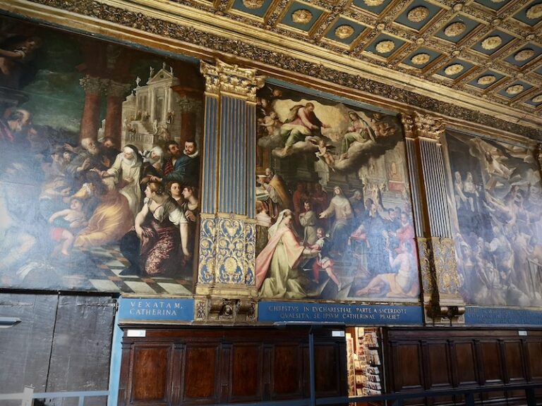 the sanctuary of saint catherine in siena pays homage to the city's patron saint