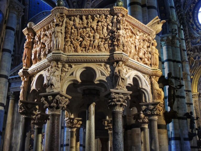 pisano's mind-boggling pulpit in siena cathedral