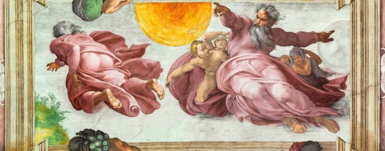 michelangelo sistine chapel creation of the sun and the planets