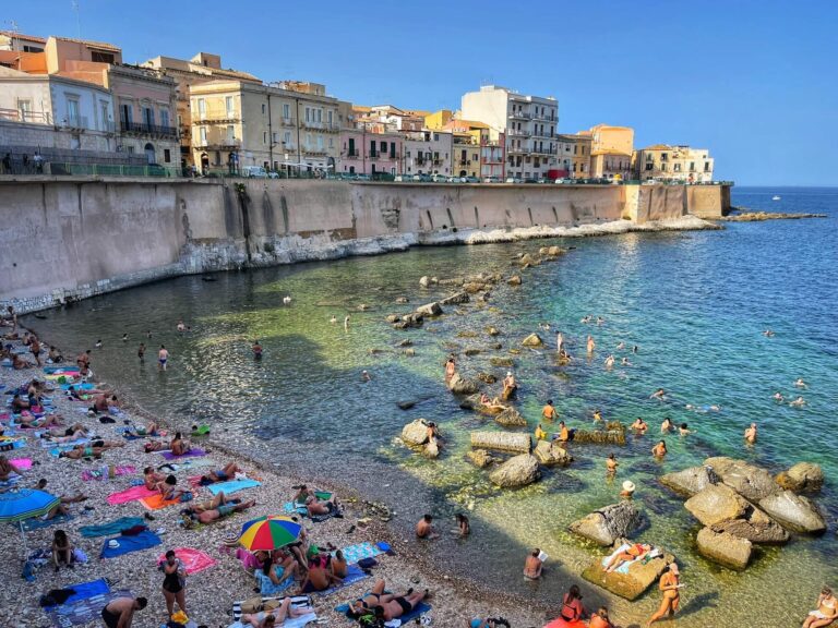 syracuse is spectacularly located on the mediterranean coast