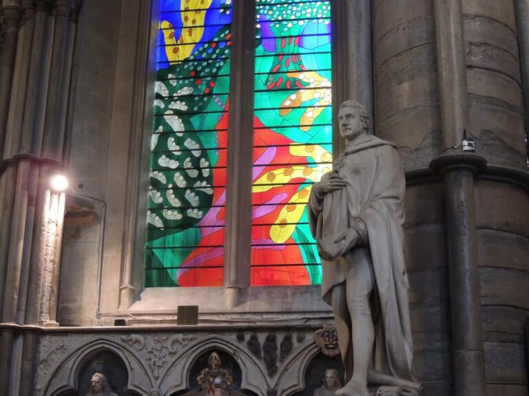 The Queen’s Window by david hockney in westminster abbey