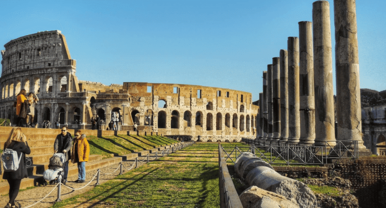 outside colosseum view