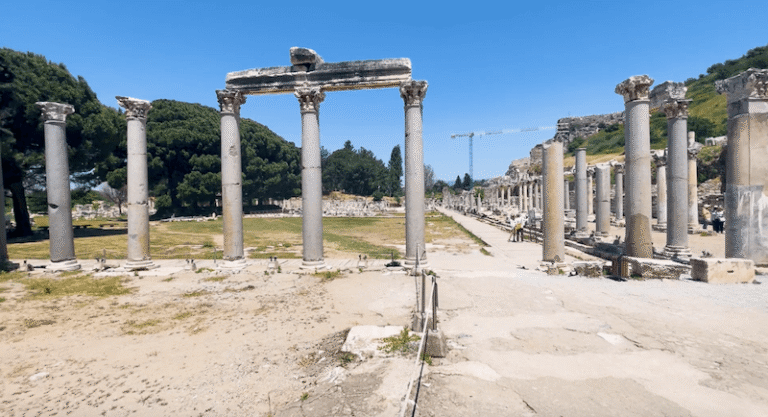 the Commercial Agora was a massive marketplace that was the economic powerhouse of Ephesus.